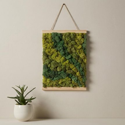 Diy Botanical Moss Art By Numbers