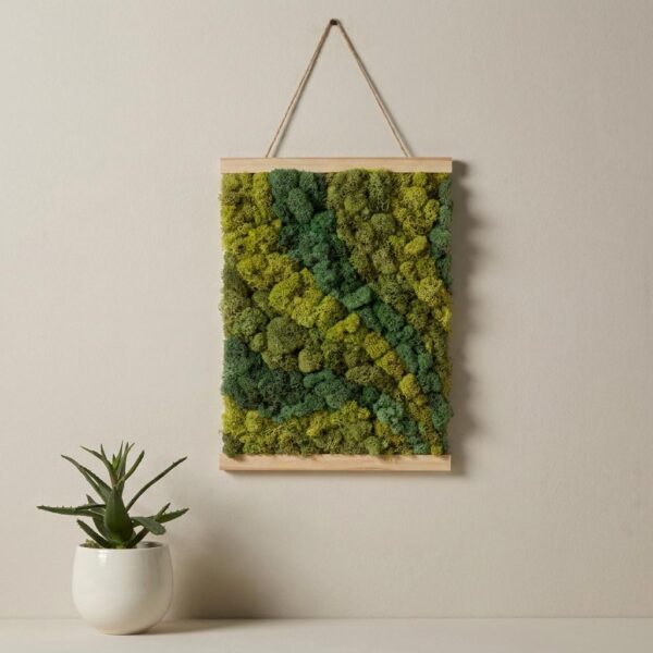 Diy Botanical Moss Art By Numbers