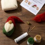 Diy Festive Gnome Beginners Needle Felting Kit 1