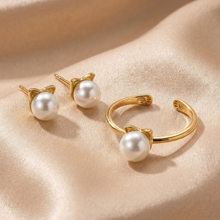 Dainty Cat Lady Ring