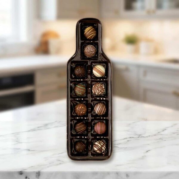 Deluxe Bottle Of Wine Shaped Chocolate Truffles Box