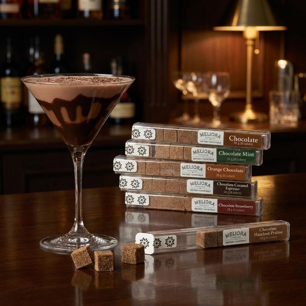 Deluxe Chocolate Martini Instant Cocktail Cube Gift Set Deluxe Chocolate Martini Instant Cocktail Cube Gift Set