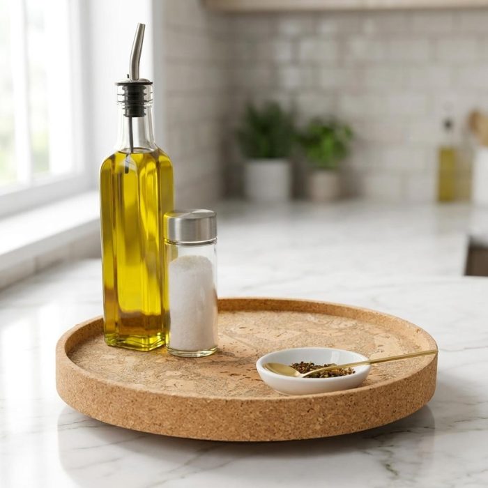 Eco-friendly Upcycled Cork Smart Susan 1