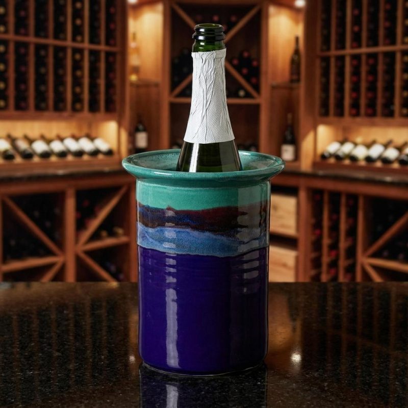 Elegant Coastal Wine Bottle Chiller