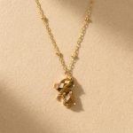 Elegant Faceted Feline Cat Necklace 1