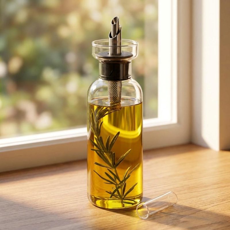 Elegant No-drip Oil & Vinegar Pourer