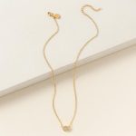 Elegant Sliced Raw Diamond Pebble Necklace 1