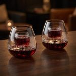 Elegant Stemless Aerating Wine Glasses - Set Of 2