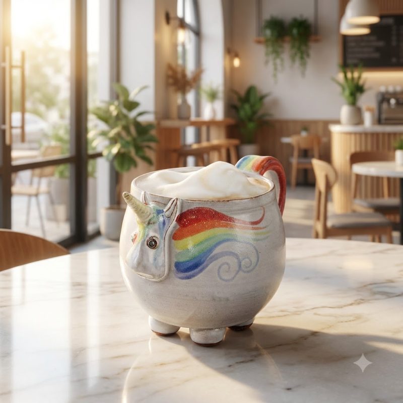 Elwood The Rainbow Unicorn Mug