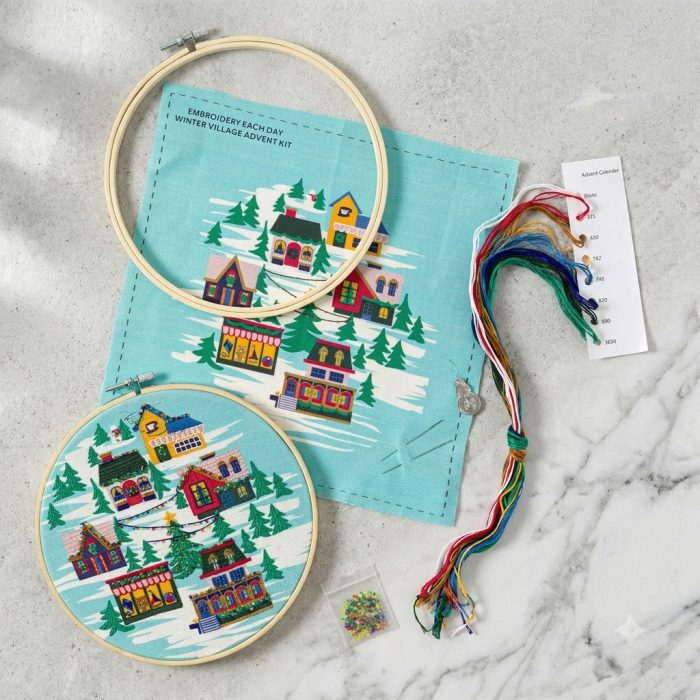 Embroidery Each Day Winter Village Advent Kit 2