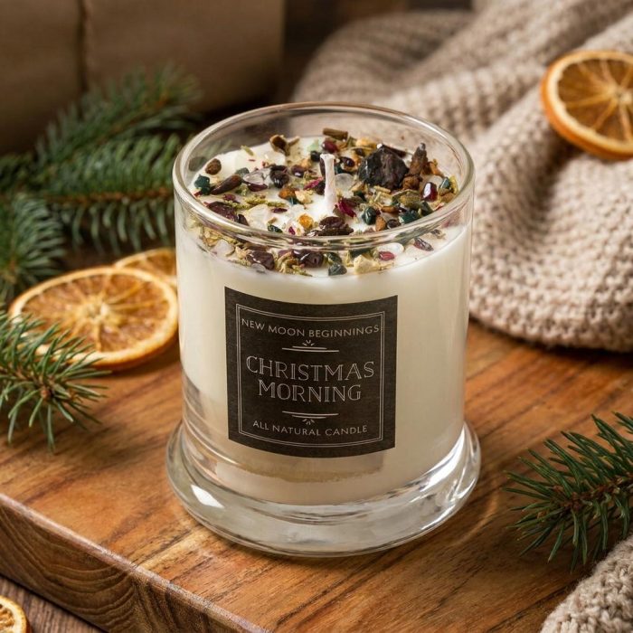 Enchanting Christmas Morning Crystal Candle 1