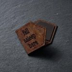 Faux Leather Fell Asleep Here Magnetic Bookmark 2