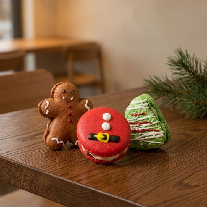 Festive Giant Christmas Macarons Set 3