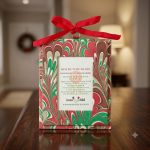 Festive_marble Hand-printed Picture Frame Ornament