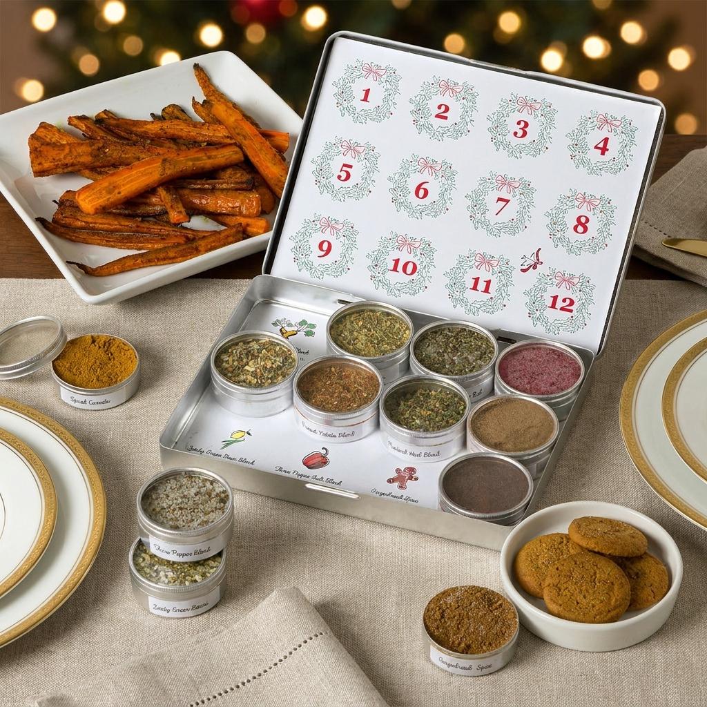 Gourmet 12 Days Of Holiday Seasonings Advent Calendar Gourmet 12 Days Of Holiday Seasonings Advent Calendar