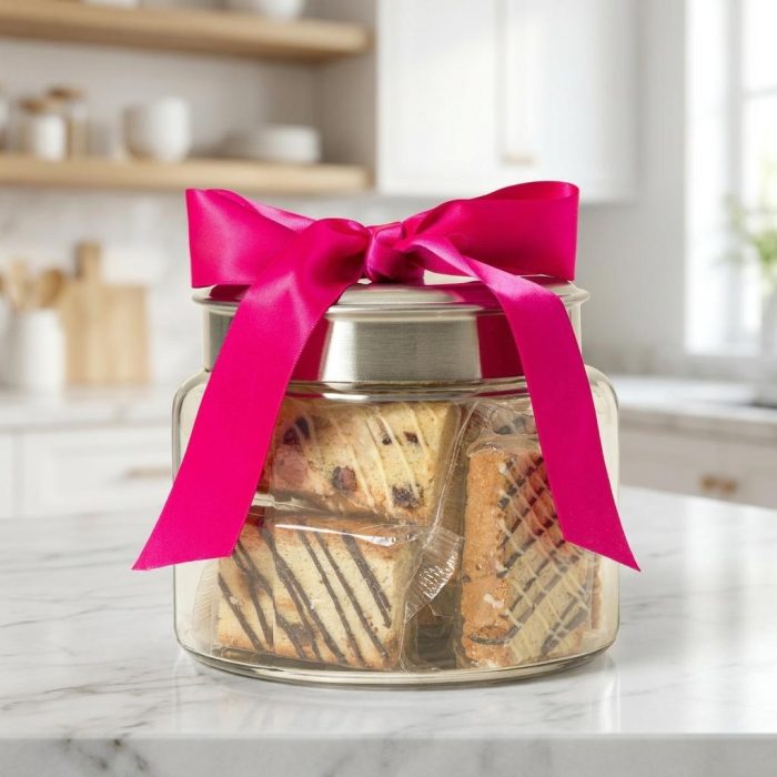 Gourmet Artisan Handcrafted Biscotti Gift Jar 2
