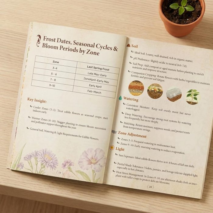 Gourmet Edible Flower Seed Bank & Almanac Gift Set 4