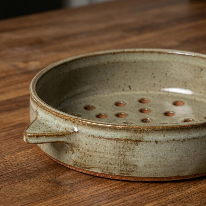 Hand-thrown Artisan Ceramic Grill Basket 1