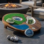 Handcrafted 2-in-1 Golf & Cornhole Outdoor Toss Game