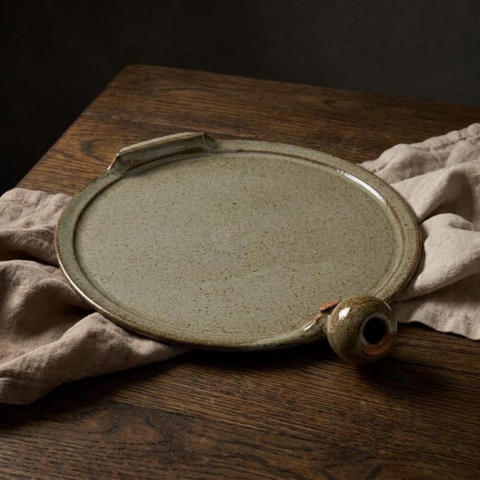 Handcrafted Artisan Ceramic Pizza Stone 1