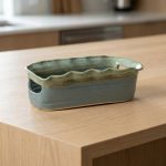 Handcrafted Blue Ceramic Tea Caddy 1