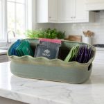 Handcrafted Blue Ceramic Tea Caddy