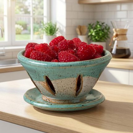 Handcrafted Ceramic Berry Bowl For One (3)