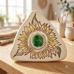 Handcrafted Ceramic Sunflower Butterfly Puddler2