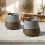 Handcrafted Ceramic Whiskey Tumblers Set