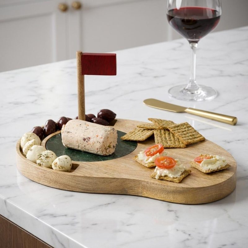 Handcrafted Hole In One Golf Cheese Board