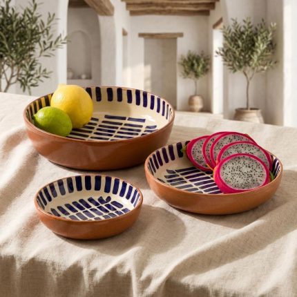 Handcrafted Moroccan Terra-cotta Nesting Dishes
