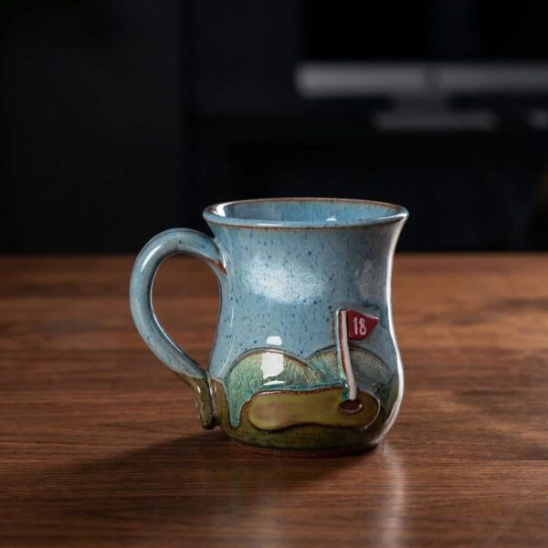 Handcrafted On The Green Golf Mug