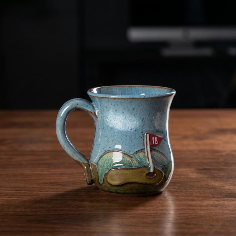 Handcrafted On The Green Golf Mug