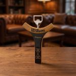 Handcrafted Reclaimed Tennis Racquet Bottle Opener 2