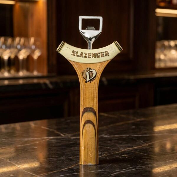 Handcrafted Reclaimed Tennis Racquet Bottle Opener