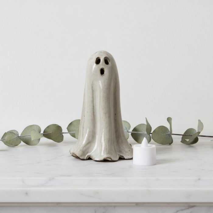 Handcrafted Stoneware Ghost Luminary 2