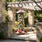 Handcrafted Sun-catching Mosaic Hummingbird Feeder