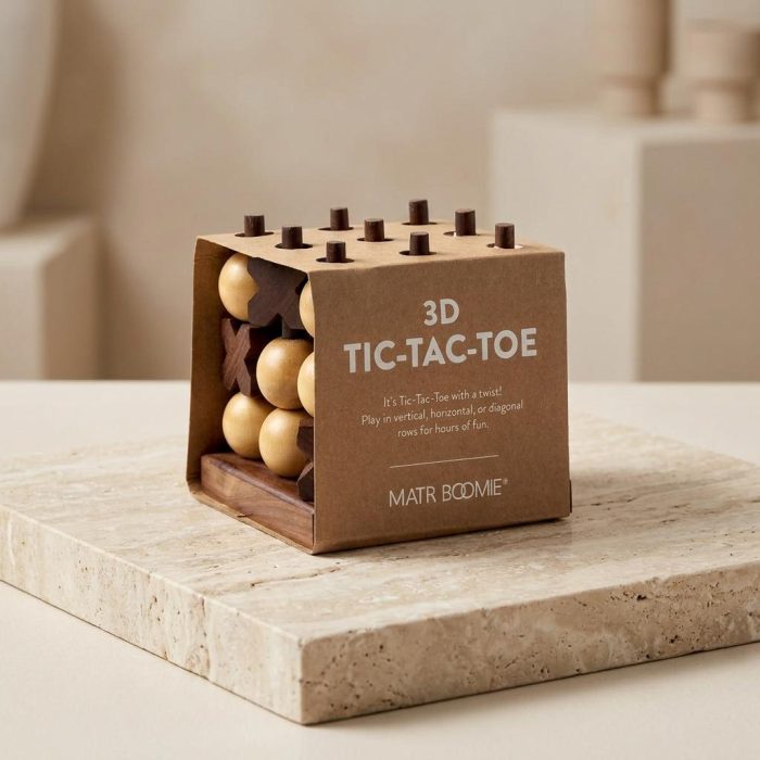 Handcrafted Wooden 3d Tic Tac Toe 1