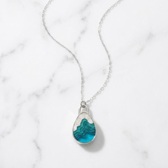 Handmade Beneath The Surface Ocean Necklace 3