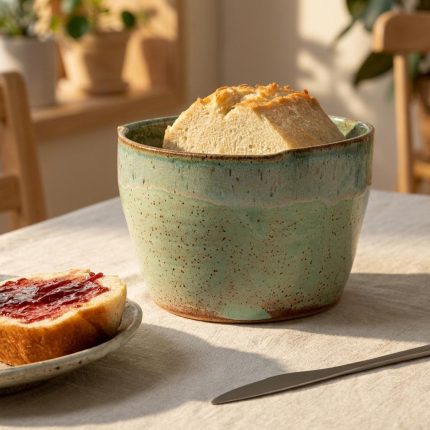 Handmade Ceramic Bread Baker For Small Loaves (1)