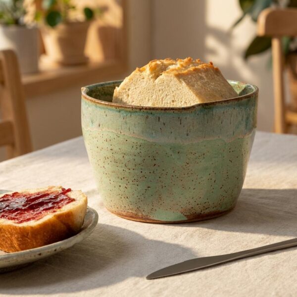 Handmade Ceramic Bread Baker For Small Loaves (1)