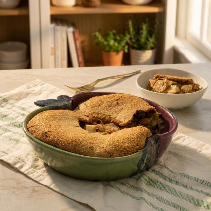 Handmade Ceramic Easy Apple Torte Baker 1