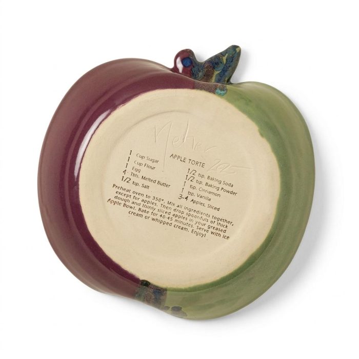 Handmade Ceramic Easy Apple Torte Baker 2