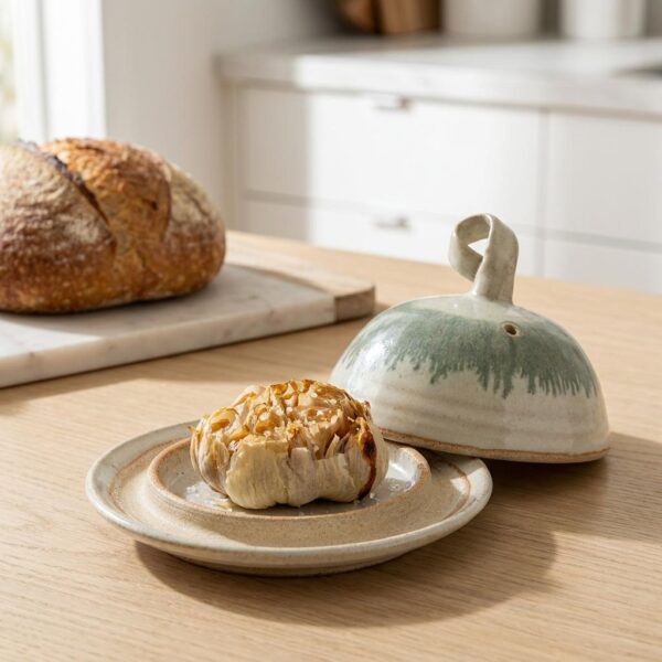 Handmade Ceramic Garlic Roaster