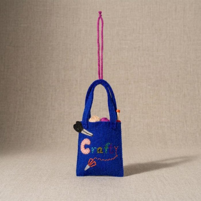 Handmade Crafting Bag Felt Ornament 2