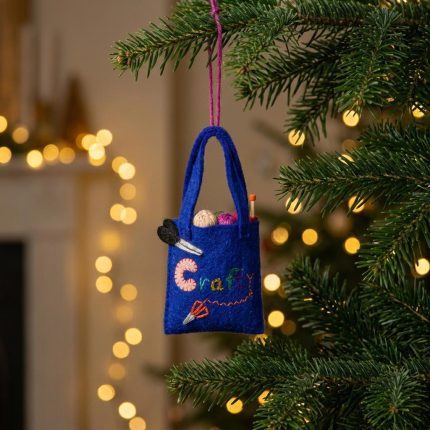 Handmade Crafting Bag Felt Ornament