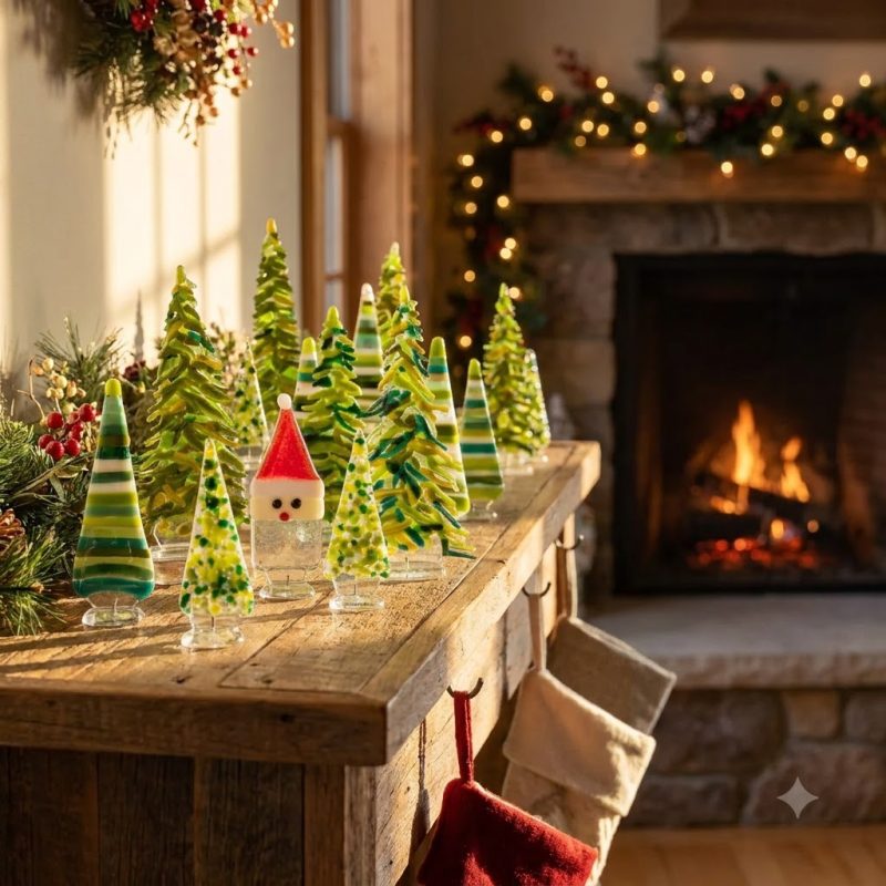 Handmade Glass Christmas Tree 1