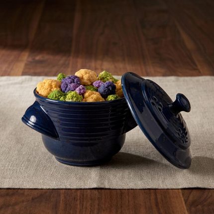 Handmade Stoneware Microwave Veggie Steamer