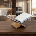 Handmade Wooden Bee Cookbook Stand 1