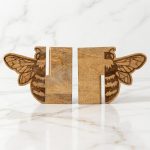 Handmade Wooden Bee Cookbook Stand 2